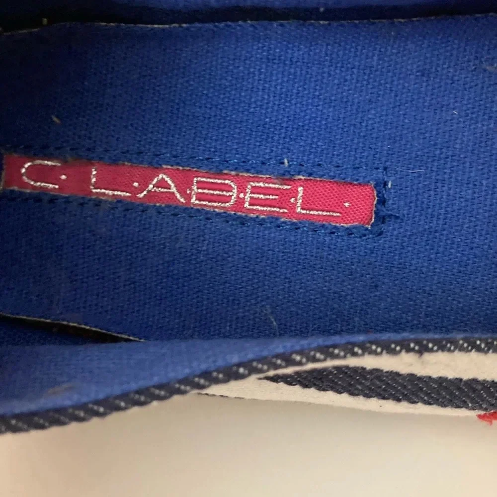 C. Label American Flag Espadrilles Size 5.5 Brand New